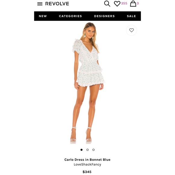 SOLD🚫LoveShackFancy “Carlo” Dress in Bonnet Blue - Picture 8 of 14